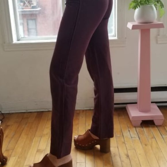 Vintage Wine Red Women's Tapered Pants - Picture 3 of 4